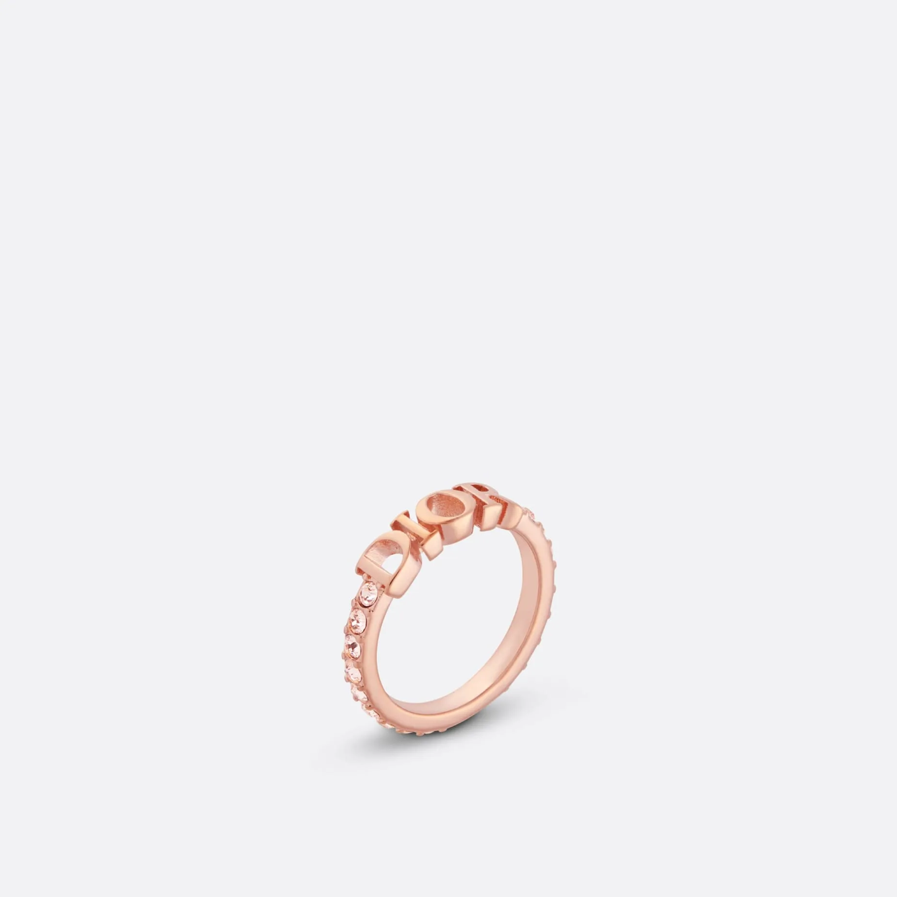 Dio(r)evolution Fake Dior Ring Pink-Finish Metal and Pink Crystals