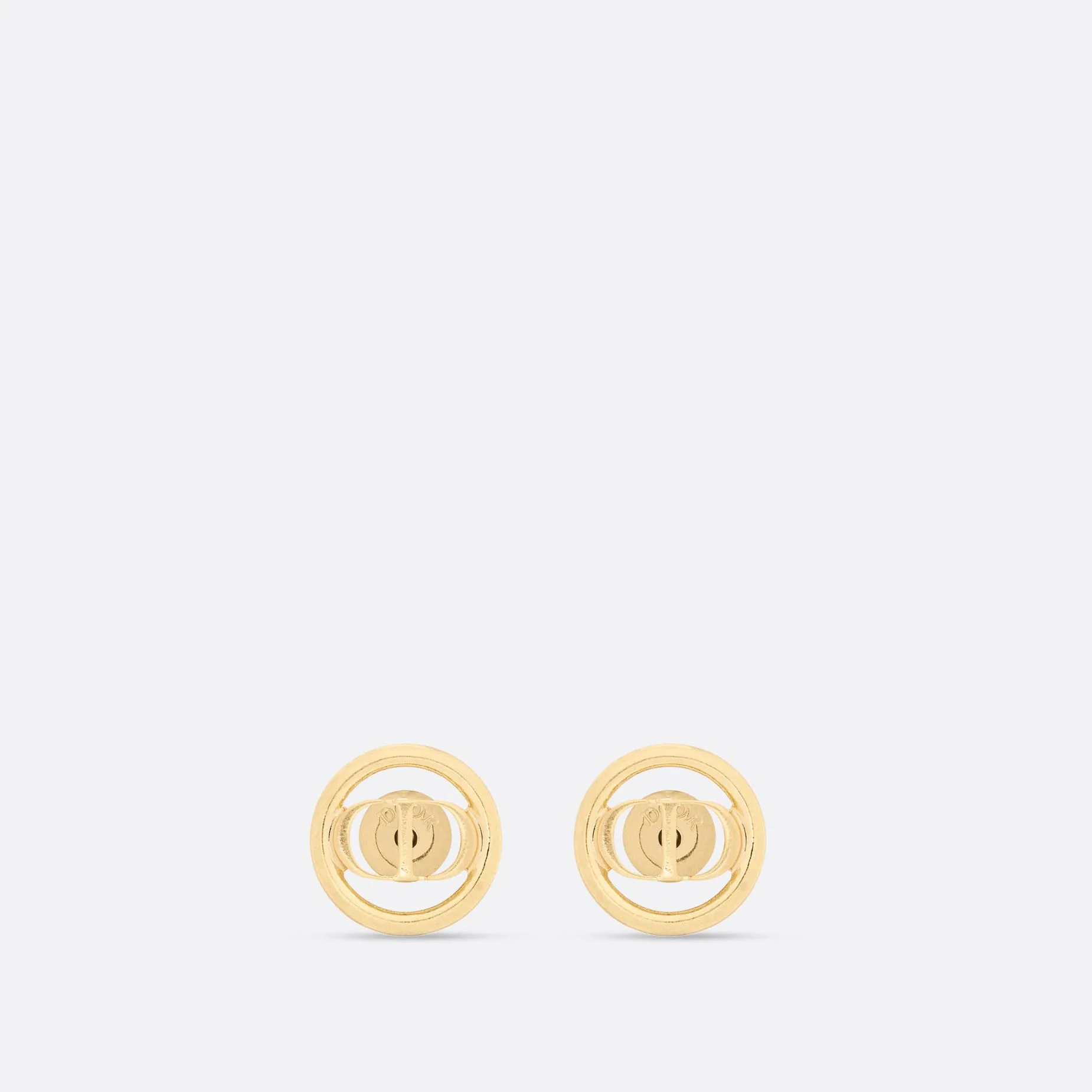 30 Montaigne Stud Fake Dior Earrings Gold-Finish Metal