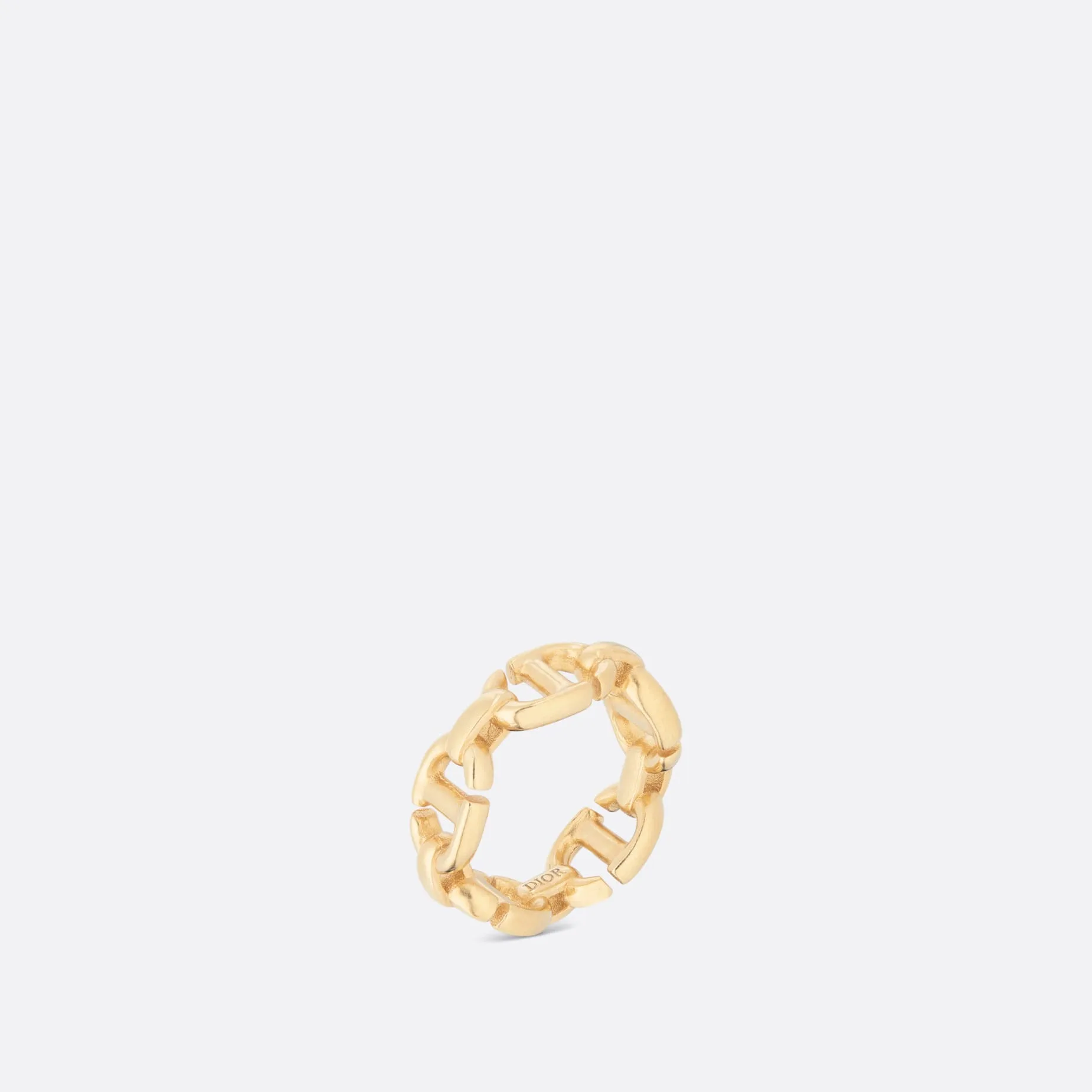 CD Navy Fake Dior Ring Gold-finish metal