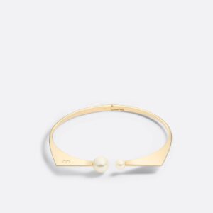 Dior Tribales New Look Necklace Gold-Finish Metal and White Resin Pearls