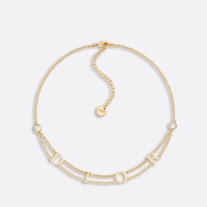 Dio(r)evolution Dior Necklace Gold-Finish Metal and Silver-Tone Crystals