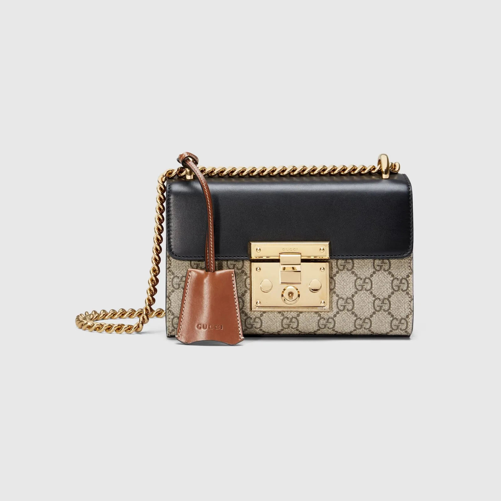 Replica Designer Bags Gucci replica Padlock small GG shoulder bag GG Supreme