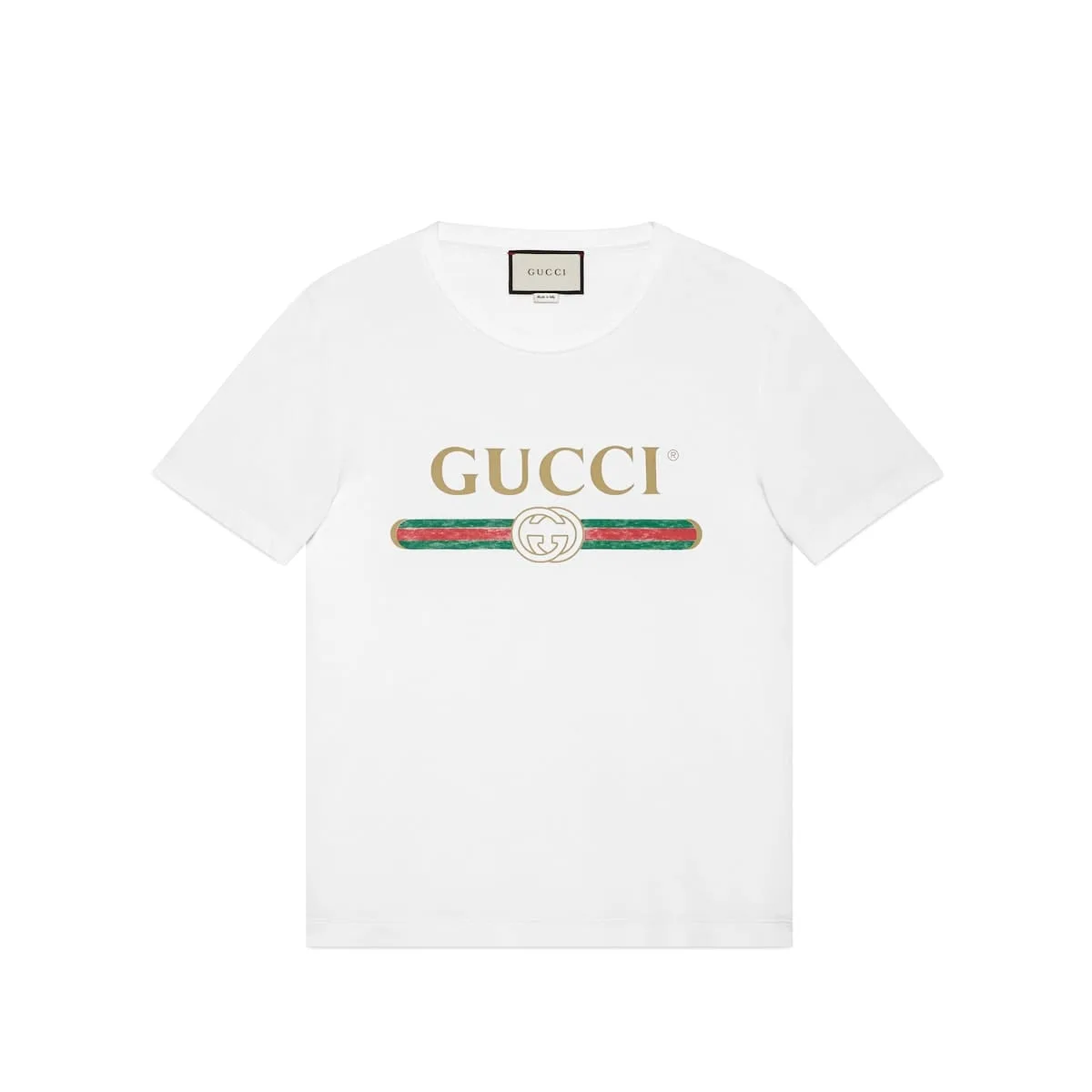 Gucci Replica Clothing Oversize washed T-shirt with logo