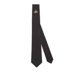 GUCCI Replica Designer Bee embroidered silk tie