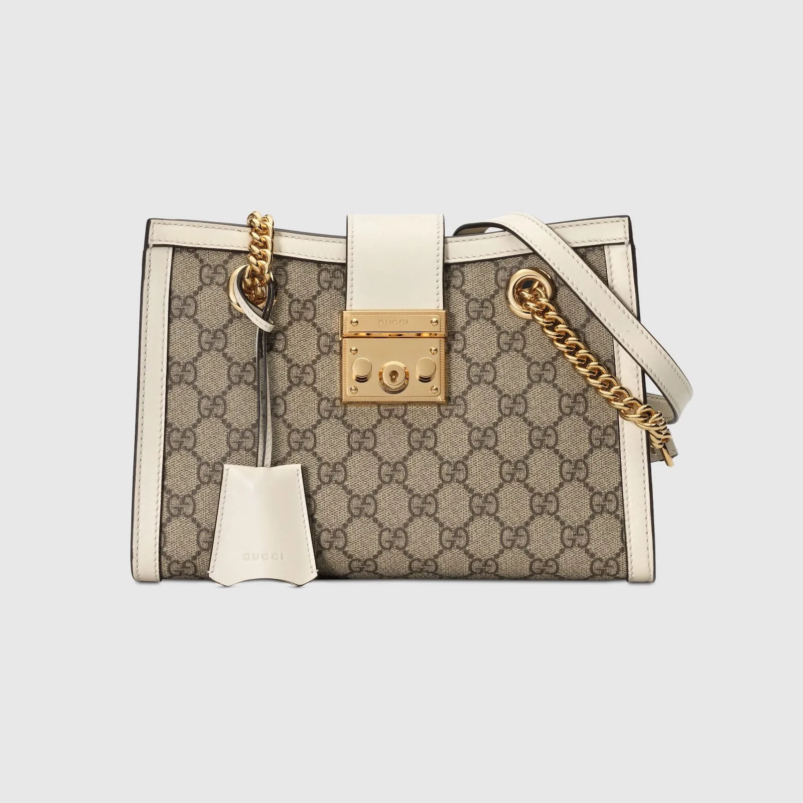 Replica Designer Bags Gucci replica Padlock GG small shoulder bag GG Supreme