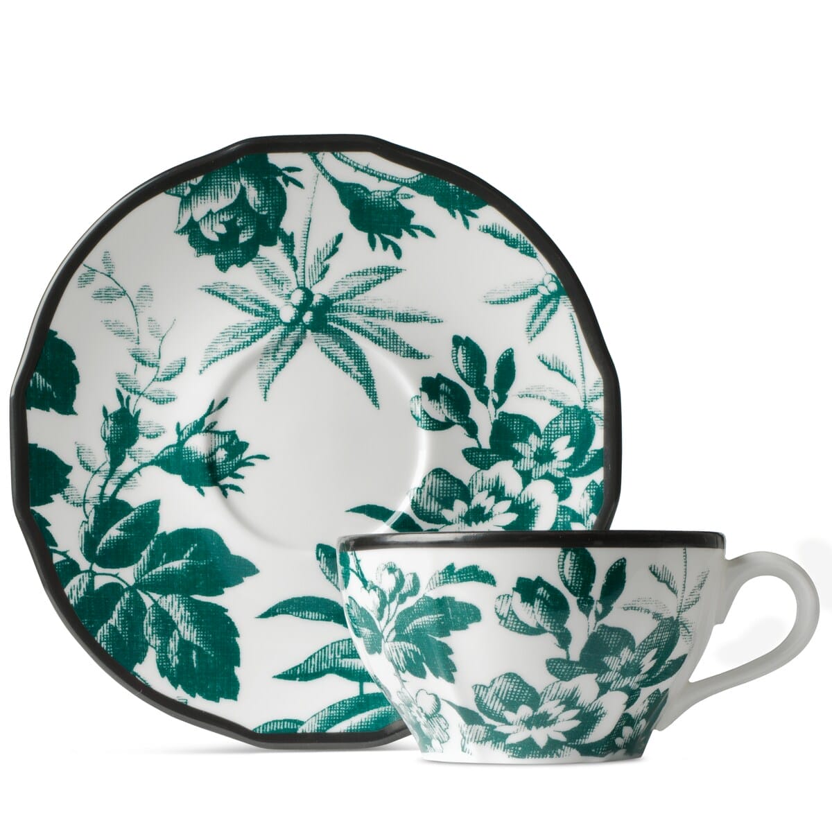 Gucci replica Set of two Herbarium teacup and saucer