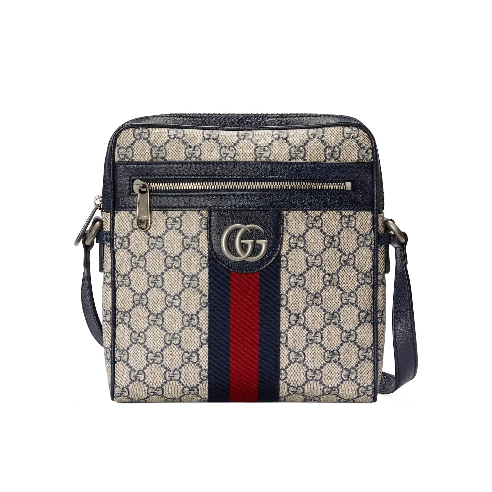 Replica Designer Bags Gucci Replica Bags Ophidia GG small messenger bag beige and blue GG Supreme
