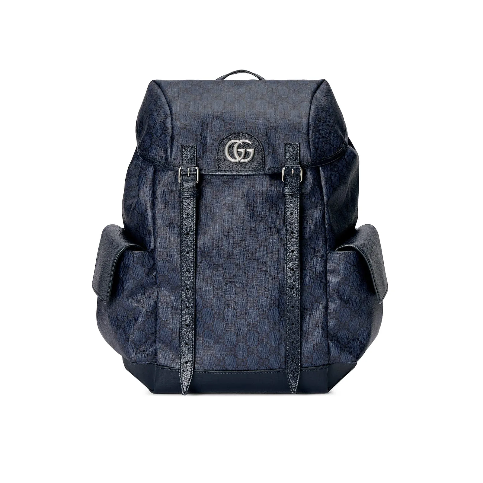 Replica Designer Bags Gucci Replica Bags Ophidia GG medium backpack blue and black Supreme