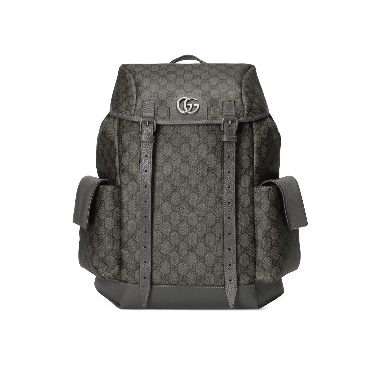 Replica Designer Bags Gucci Replica Bags Ophidia GG medium backpack grey and black Supreme