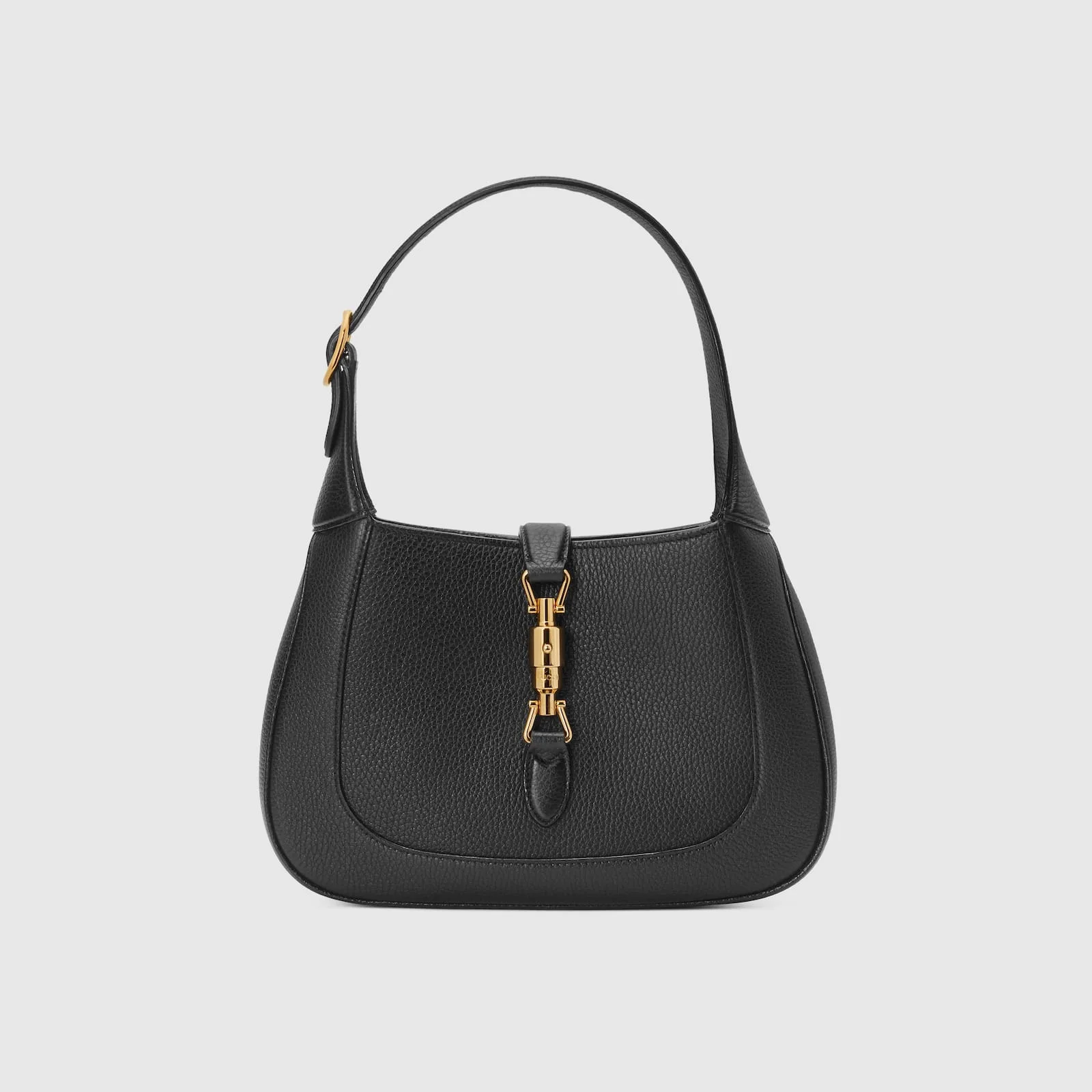 Replica Designer Bags Gucci replica Jackie 1961 small natural grain bag black leather