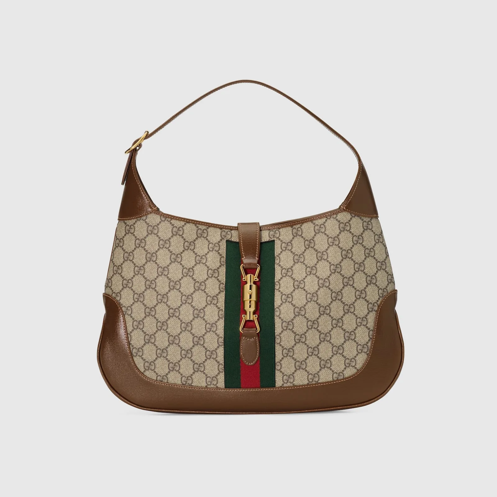 Replica Designer Bags Gucci replica Jackie 1961 medium shoulder bag GG Supreme canvas