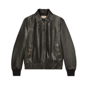 GUCCI Replica Designer Clothes Leather bomber jacket