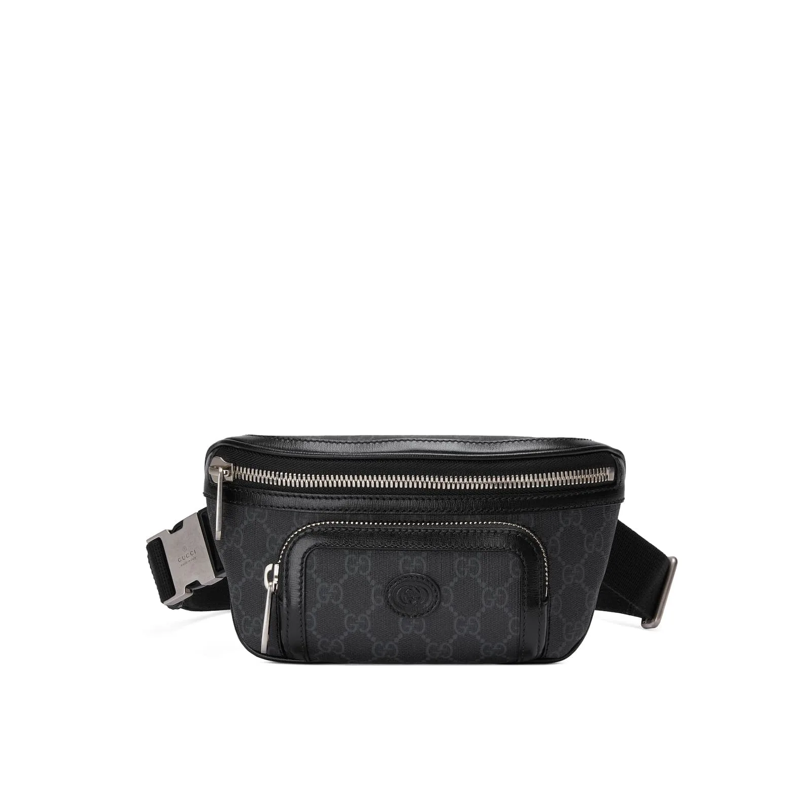 Replica Designer Bags Gucci Replica Bags Belt bag with Interlocking G black GG Supreme