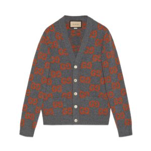 GUCCI Replica Designer Clothes GG wool jacquard cardigan