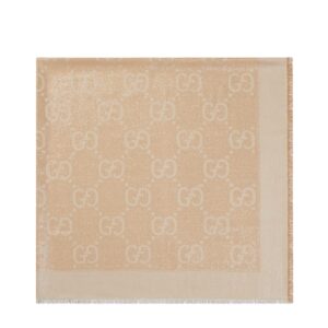GUCCI GG lame jacquard shawl