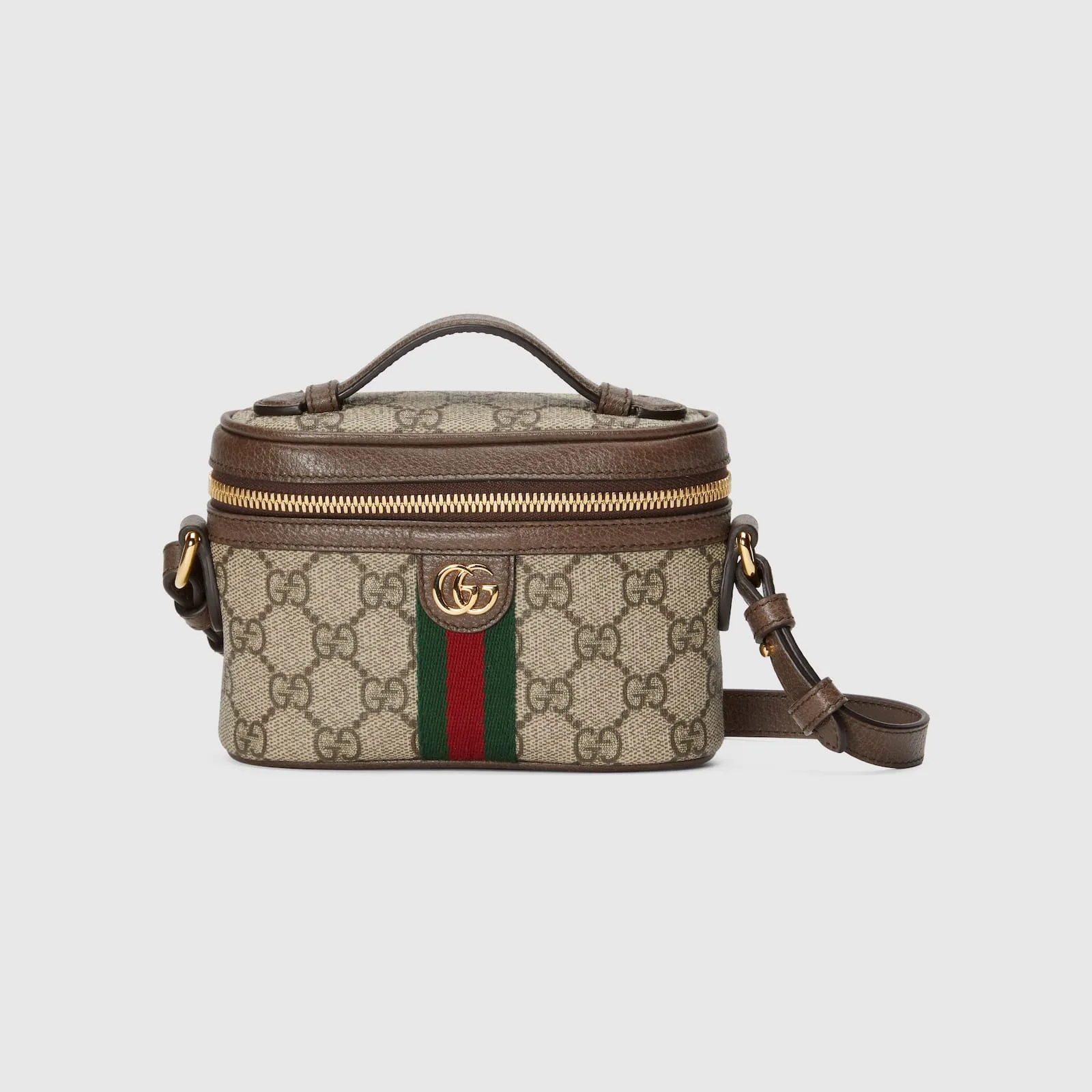 Replica Designer Bags Gucci replica Ophidia GG top handle mini bag beige and ebony Supreme