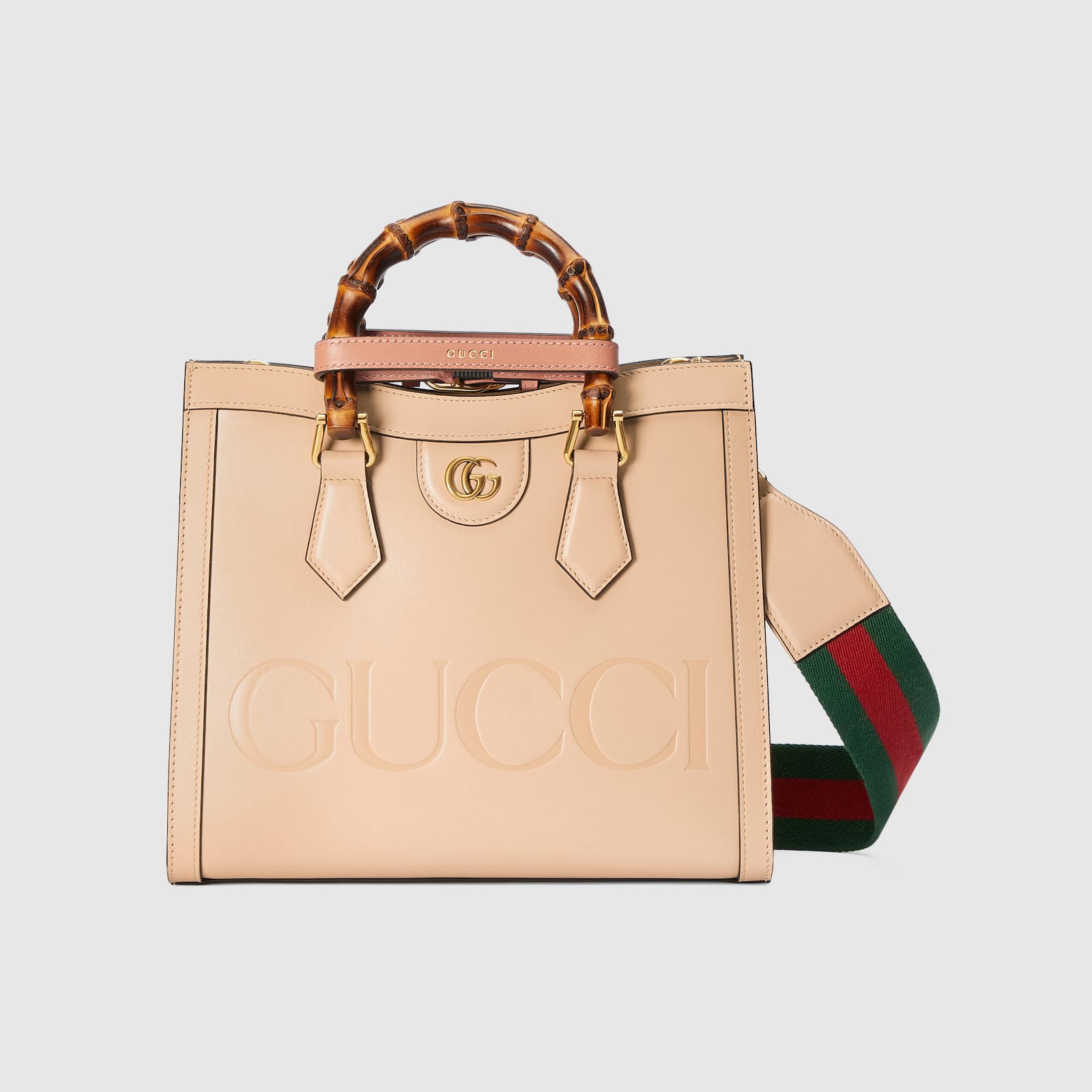 Replica Designer Bags Gucci replica Diana small tote bag light beige leather
