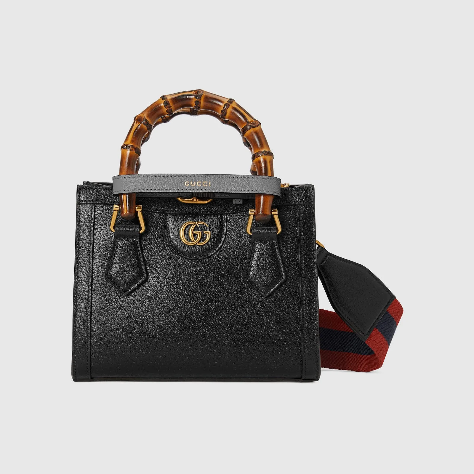 Replica Designer Bags Gucci replica Diana mini tote bag black leather