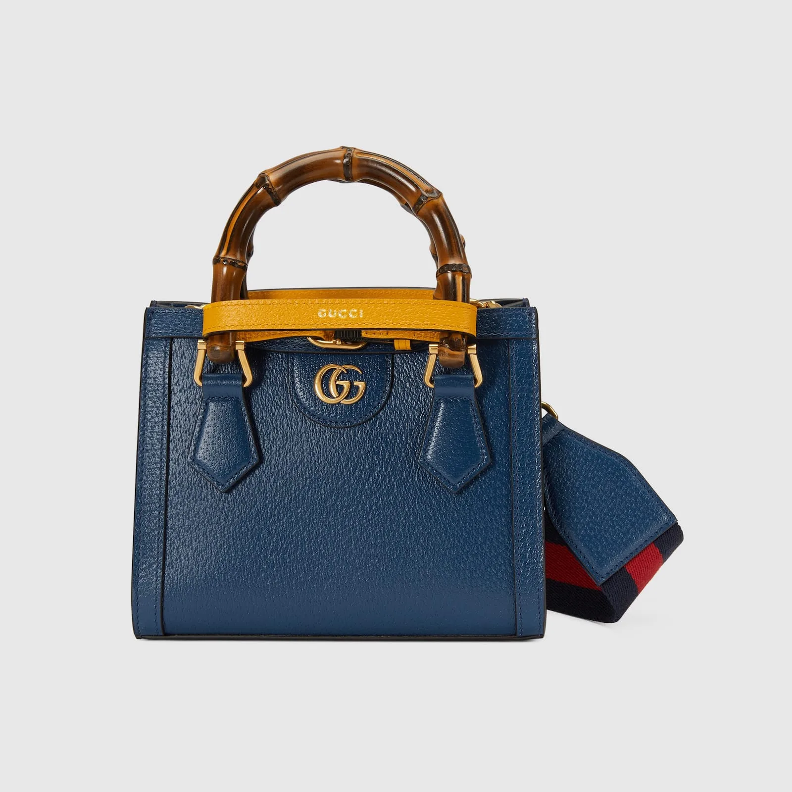 Replica Designer Bags Gucci replica Diana mini tote bag royal blue leather