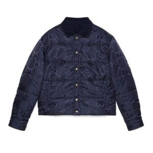 GUCCI Replica Designer Clothes GG nylon canvas and corduroy reversible jacket
