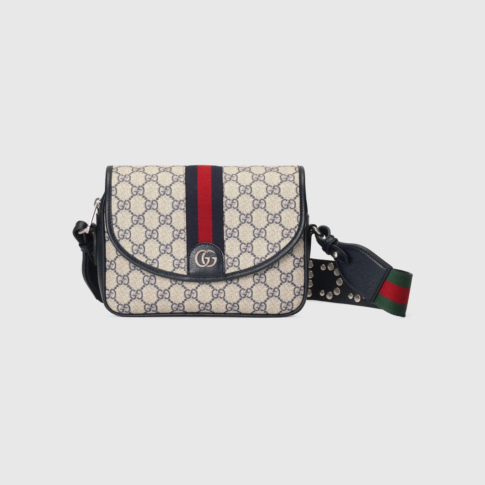 Replica Designer Bags Gucci replica Ophidia GG small shoulder bag blue GG Supreme
