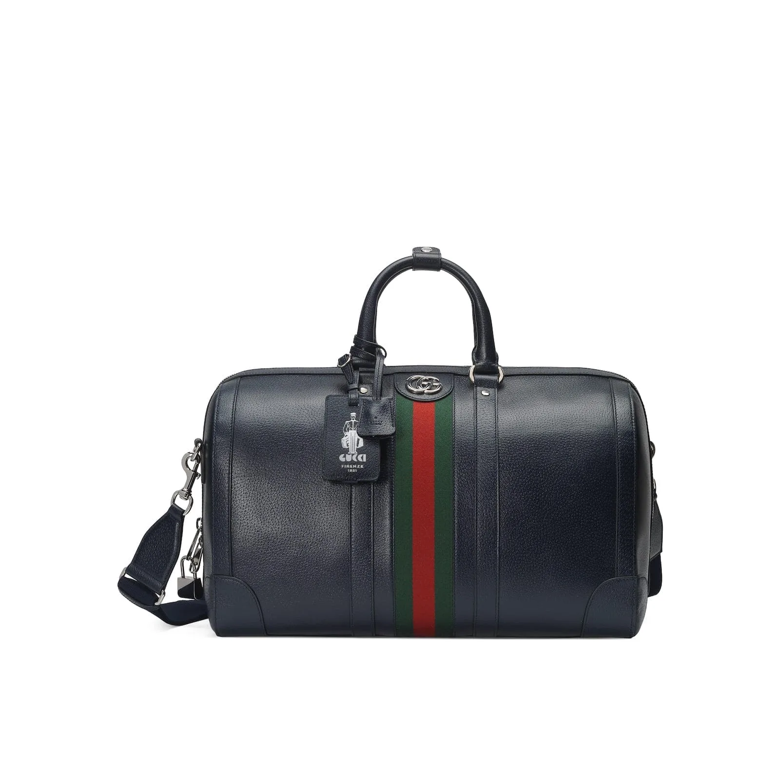 Replica Designer Bags Gucci Replica Bags Savoy medium duffle bag dark blue leather