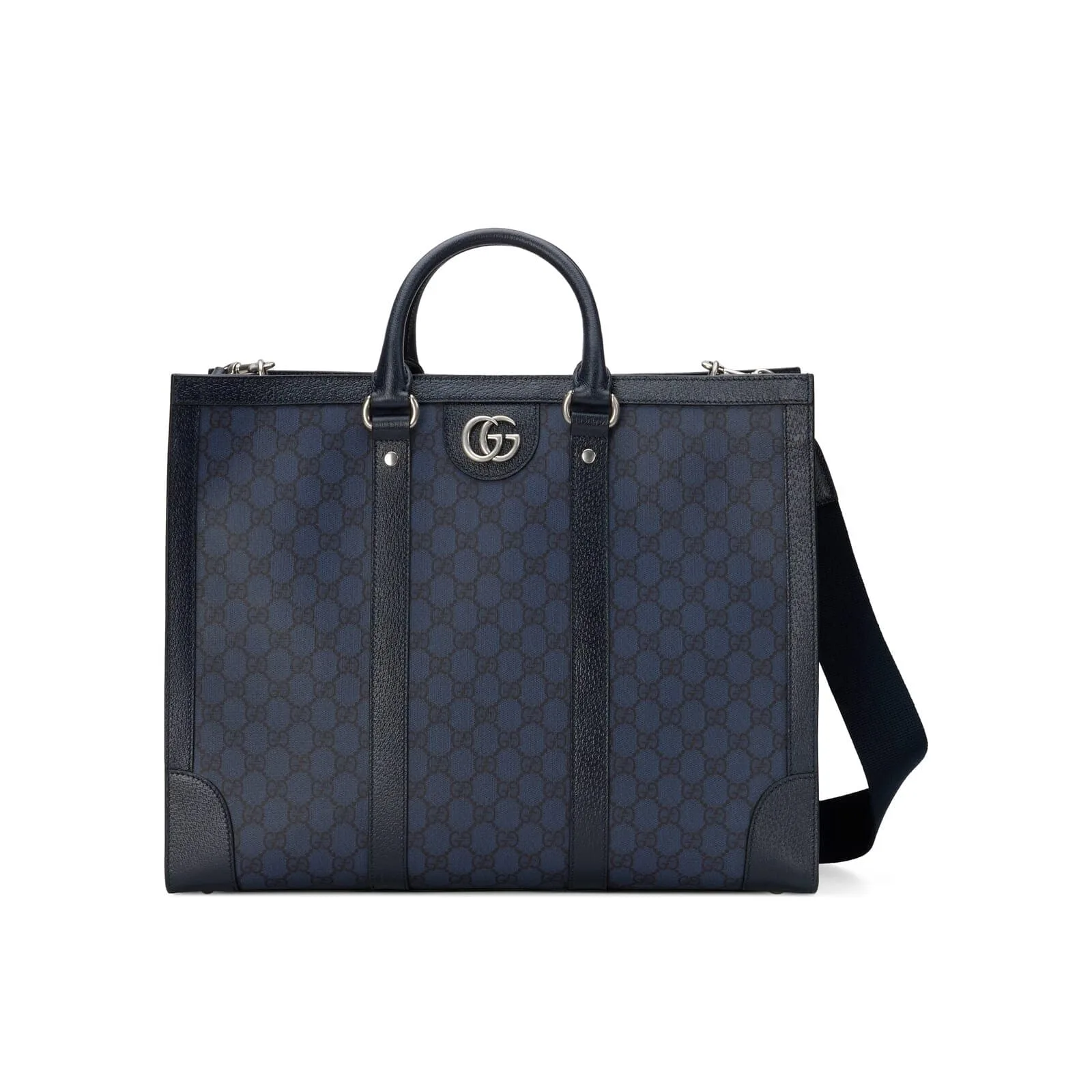 Replica Designer Bags Gucci Replica Bags Ophidia large tote bag blue and black Supreme