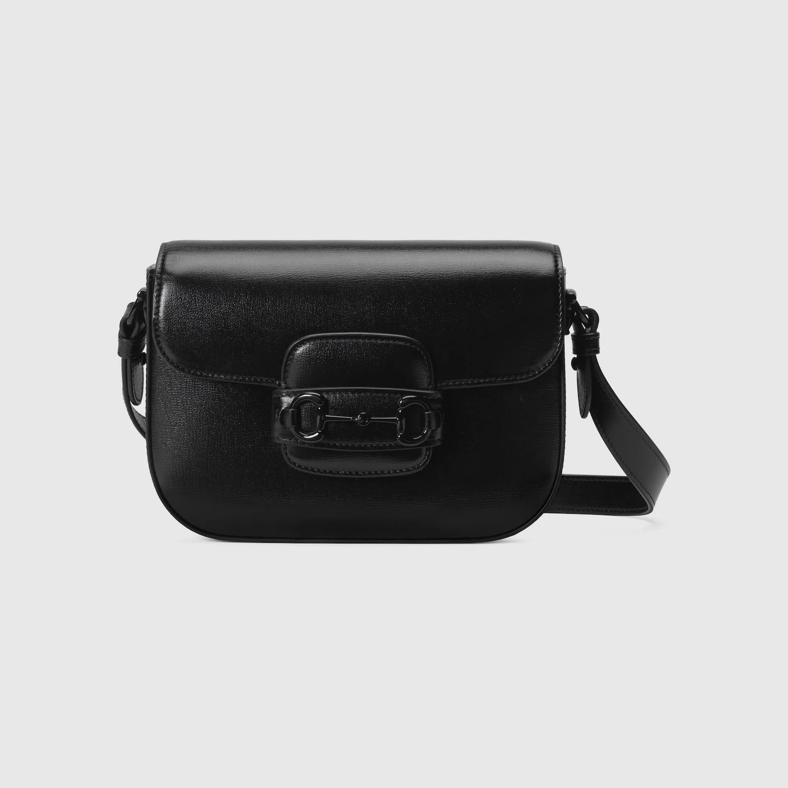 Replica Designer Bags Gucci replica Horsebit 1955 small shoulder bag black leather