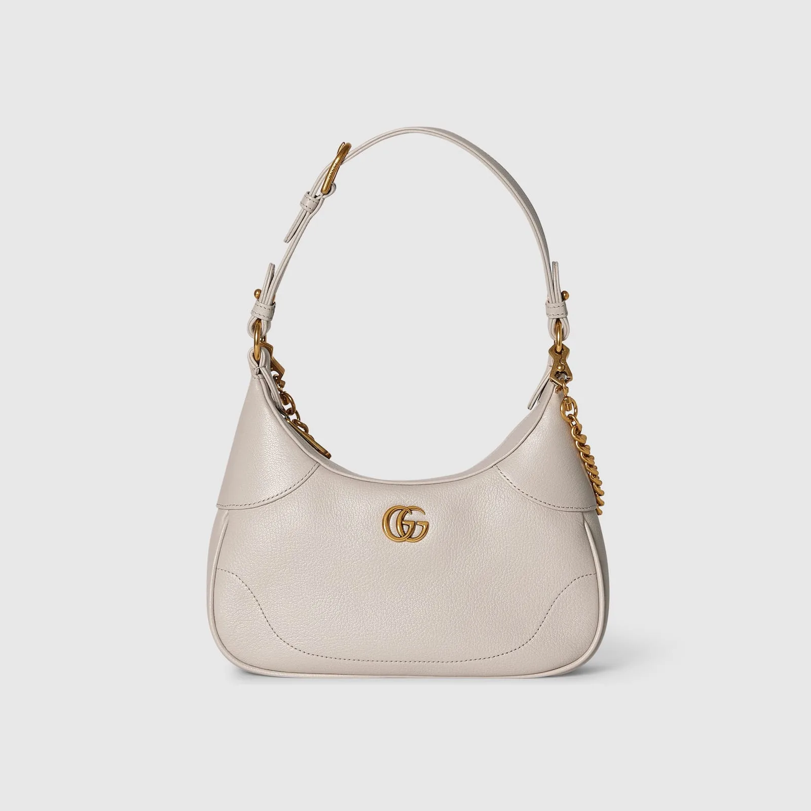 Replica Designer Bags Gucci replica Aphrodite small shoulder bag light grey leather