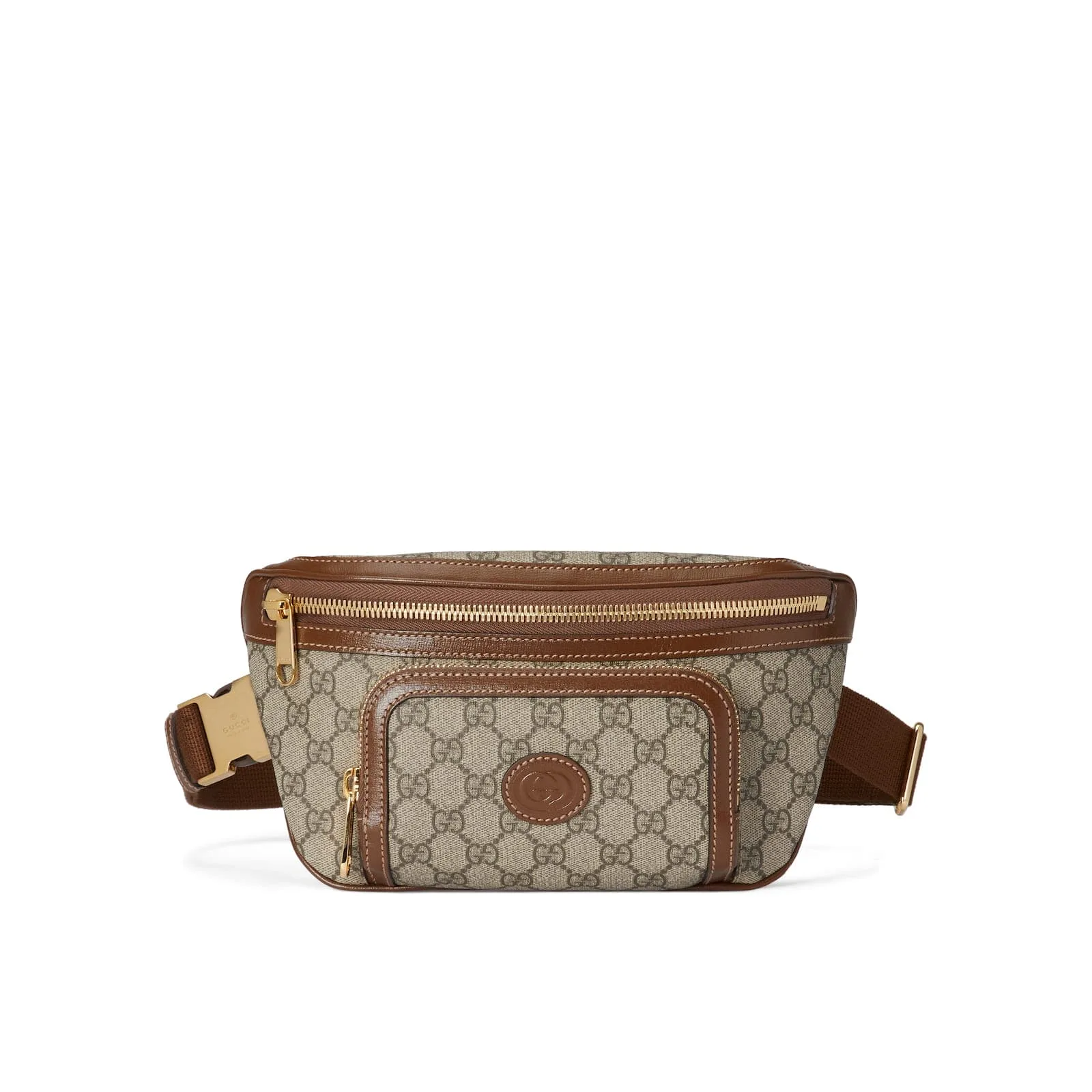 Replica Designer Bags Gucci Replica Bags GG large belt bag beige and ebony Supreme