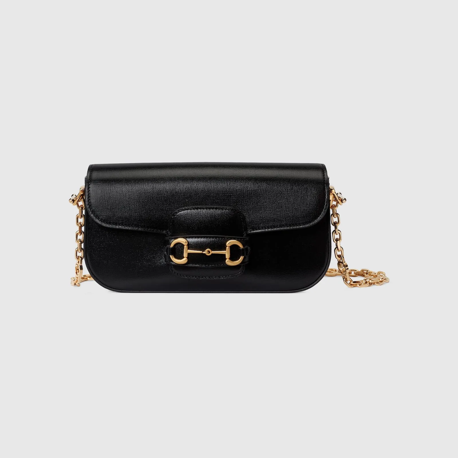 Replica Designer Bags Gucci replica Horsebit 1955 small shoulder bag black leather