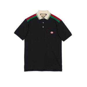 GUCCI Clothing Cotton polo with Interlocking G