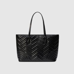 Replica Designer Bag GUCCI GG Marmont large tote bag black leather