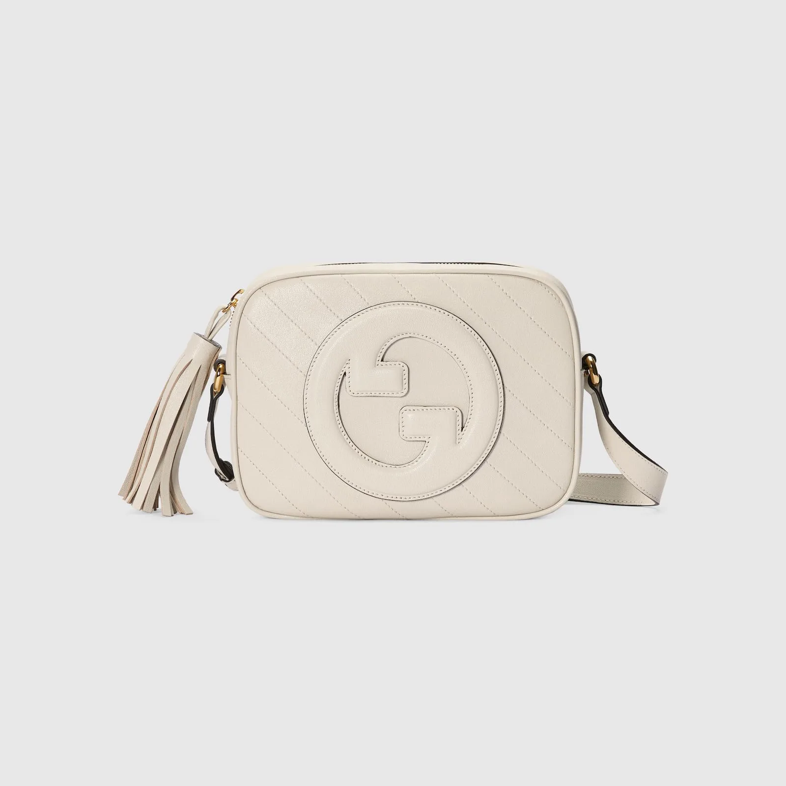 Replica Designer Bags Gucci replica Blondie small shoulder bag white leather