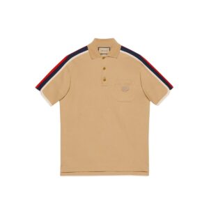 GUCCI Clothing Cotton jersey polo shirt with Web
