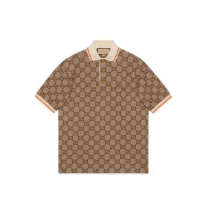 GUCCI Clothing GG cotton silk polo shirt