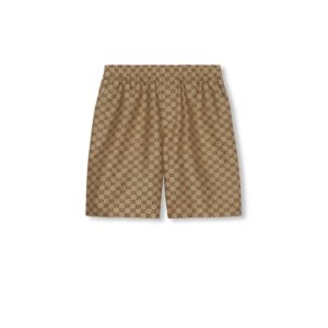 GUCCI Replica Designer Clothes GG Supreme linen shorts