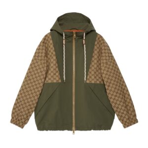 GUCCI Replica Designer Clothes GG cotton canvas zip jacket