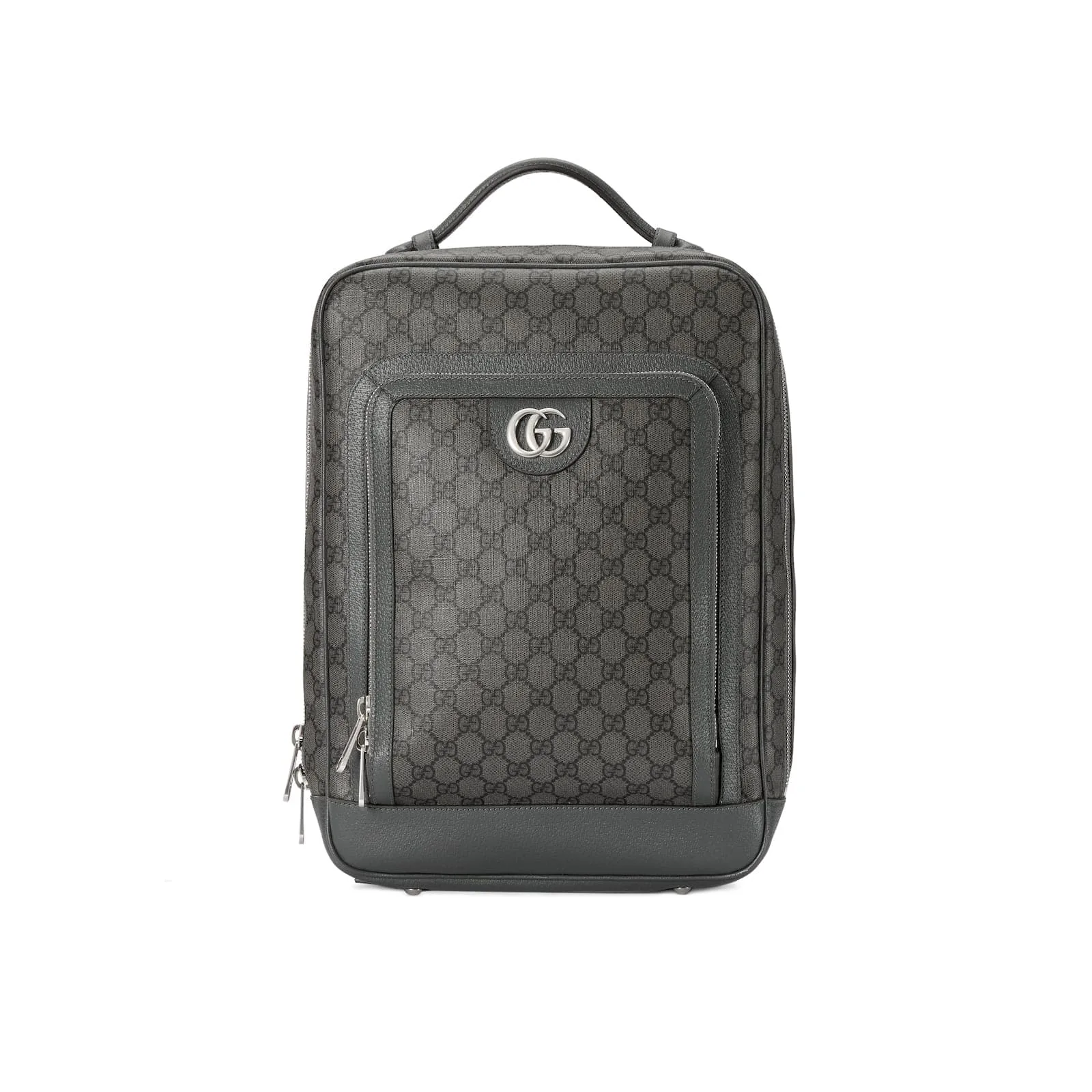 Replica Designer Bags Gucci Replica Bags Ophidia GG medium backpack grey and black Supreme
