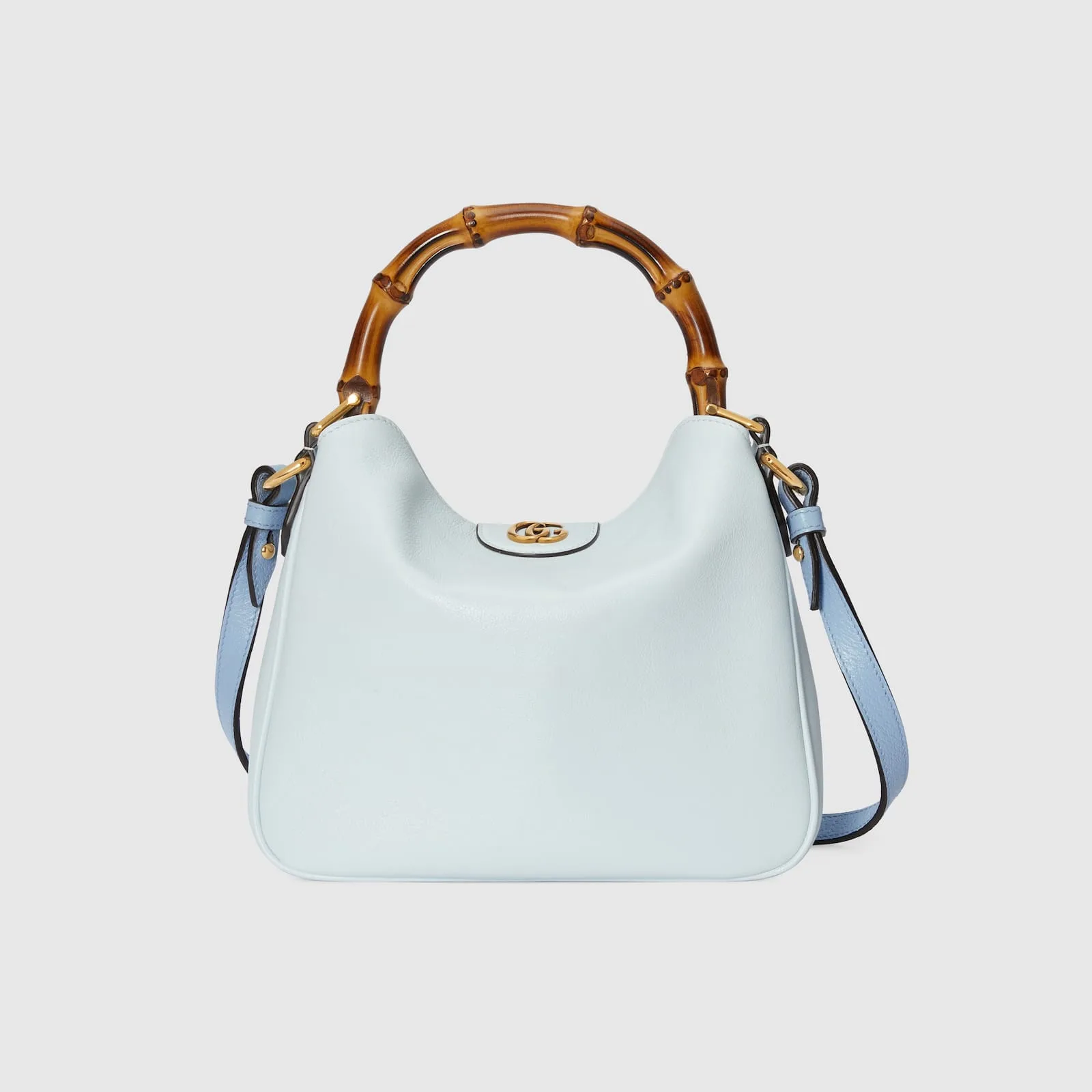 Replica Designer Bags Gucci replica Diana small shoulder bag pale blue leather