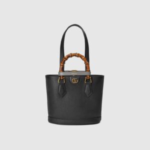 Replica Designer Bag GUCCI Diana small tote bag black leather