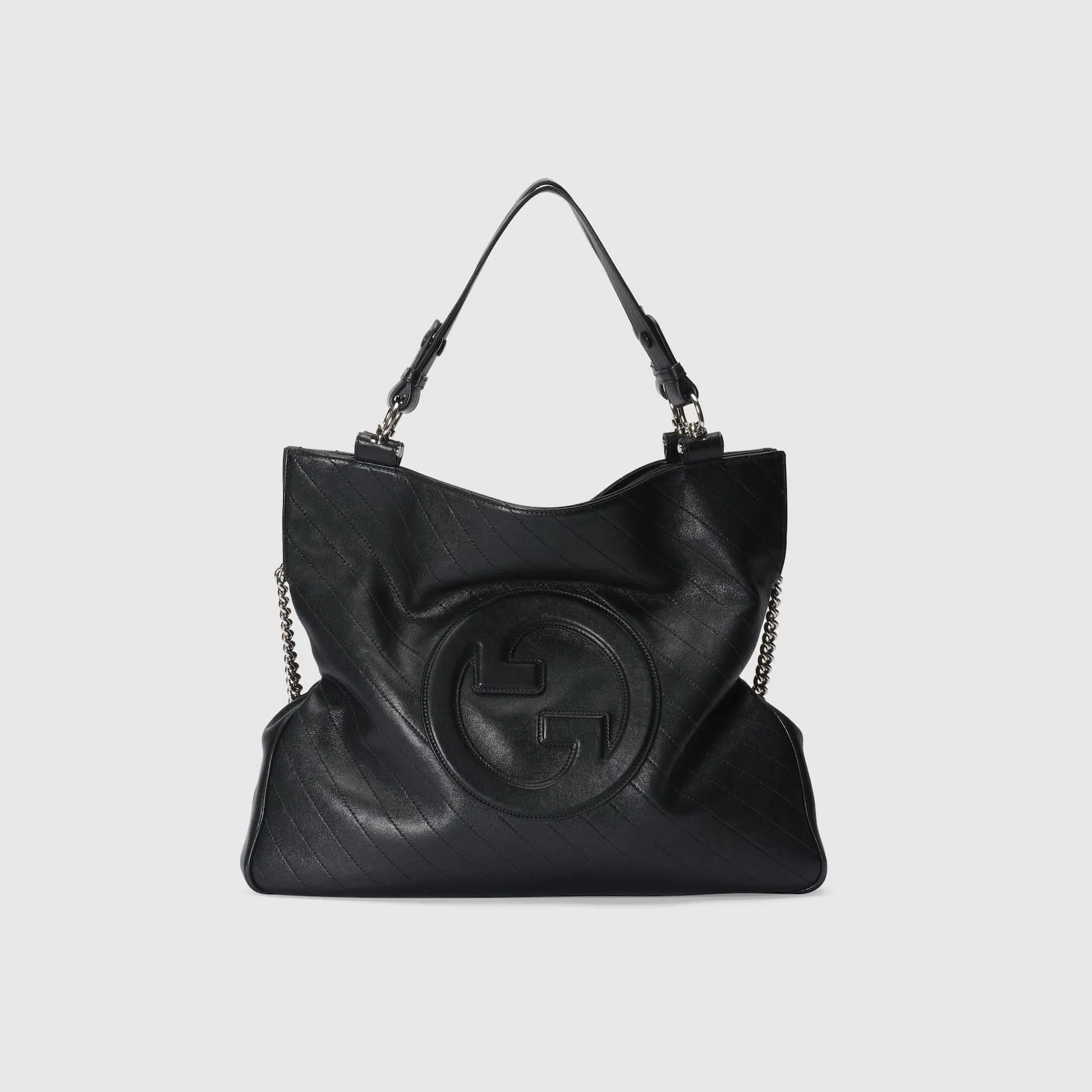 Replica Designer Bags Gucci replica Blondie medium tote bag black leather