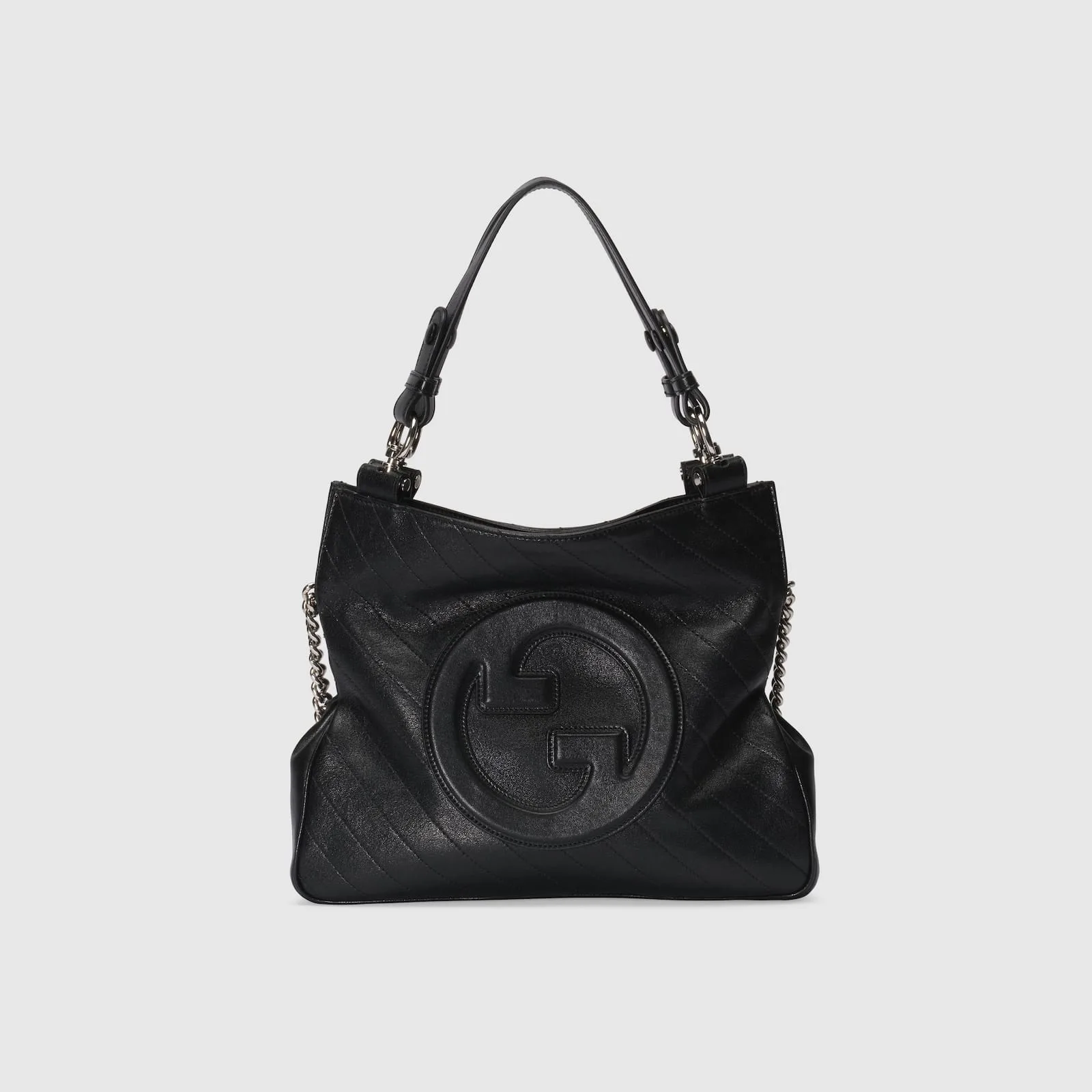 Replica Designer Bags Gucci replica Blondie small tote bag black leather