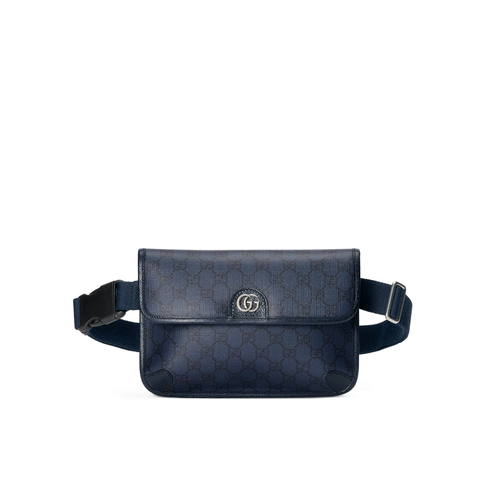 Replica Designer Bags Gucci Replica Bags Ophidia GG small belt bag blue and black Supreme