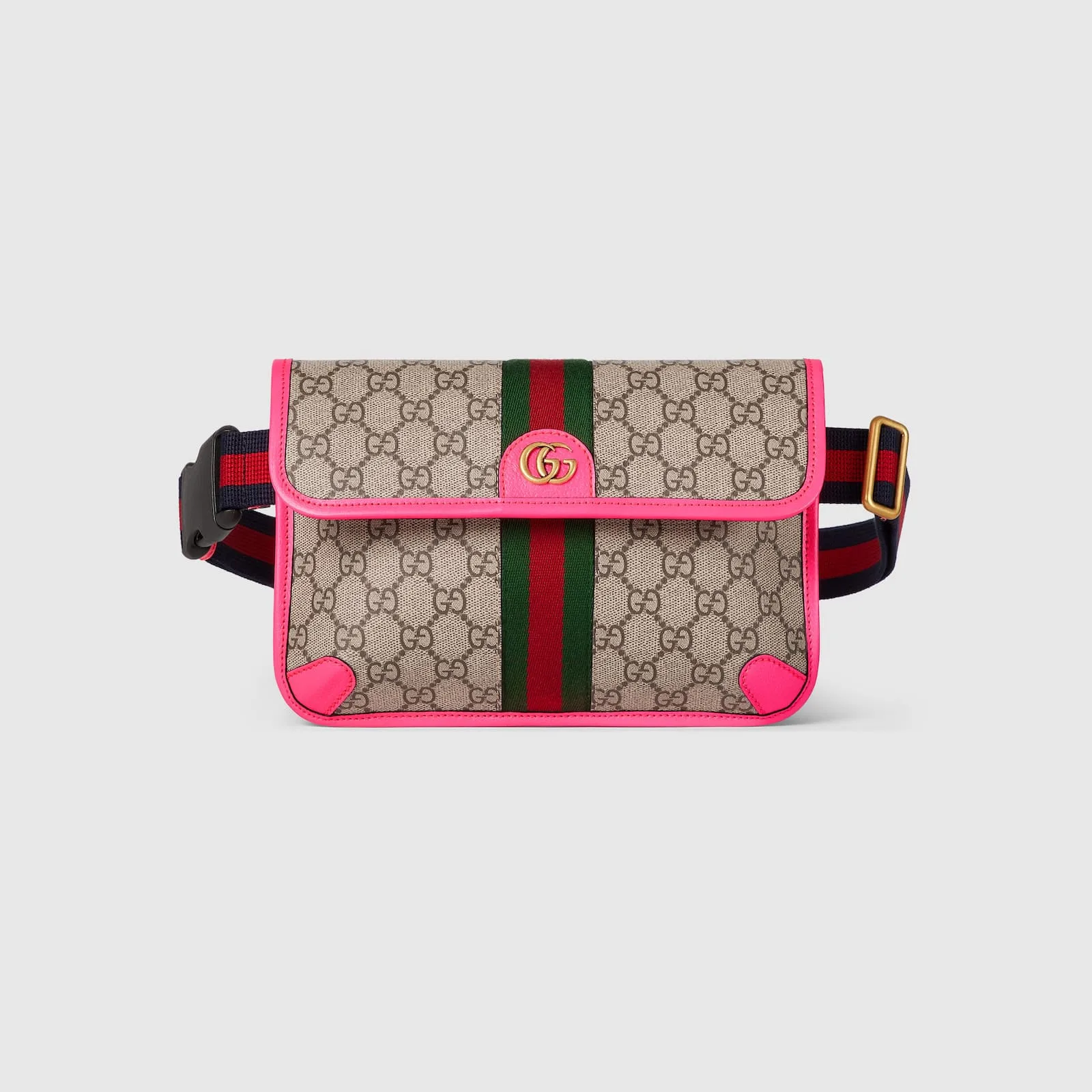 Replica Designer Bags Gucci replica Ophidia GG small belt bag beige and ebony GG Supreme