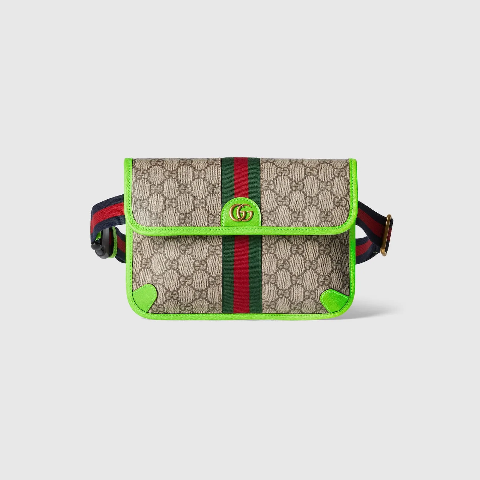 Replica Designer Bags Gucci replica Ophidia GG small belt bag beige and ebony GG Supreme