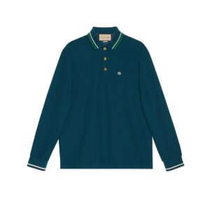 GUCCI Clothing Wool cotton jersey polo shirt