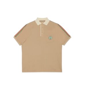 GUCCI Clothing Stretch cotton piquet polo shirt