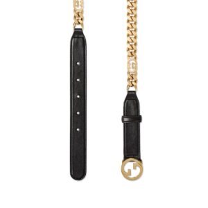 GUCCI Belt Thin chain with Round Interlocking G