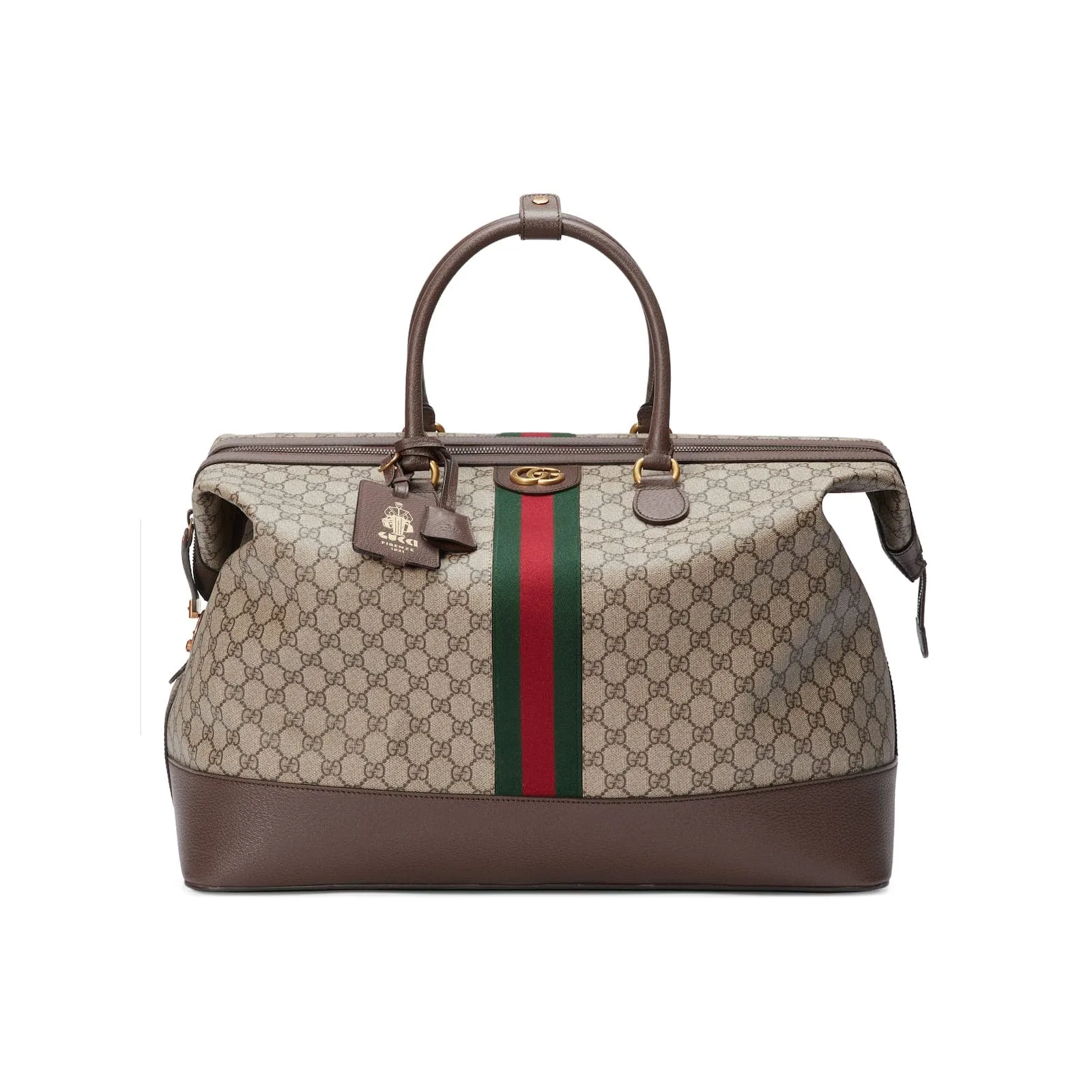 Replica Designer Bags Gucci Replica Bags GG duffle bag beige and ebony Supreme